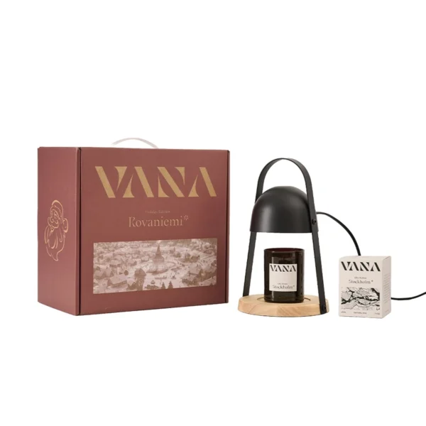 VANA 北歐圓頂款香氛融蠟燈禮盒｜黑/灰－可調光、附燈泡：圖片 4